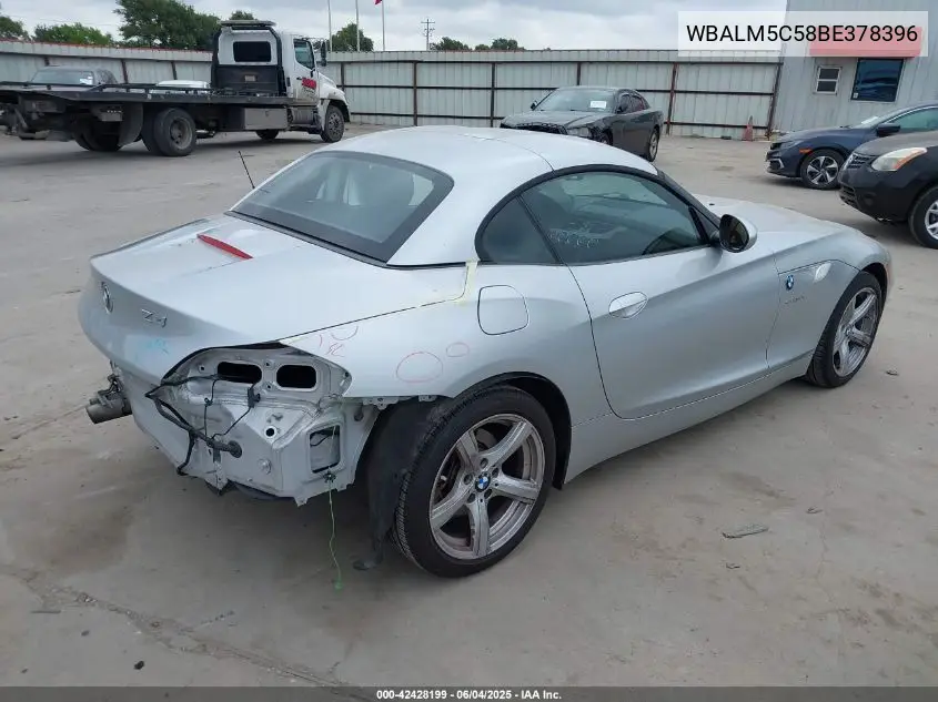 2011 BMW Z4 Sdrive30I VIN: WBALM5C58BE378396 Lot: 42428199