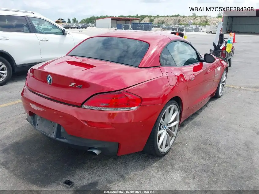 2011 BMW Z4 Sdrive35I VIN: WBALM7C5XBE384308 Lot: 42645162