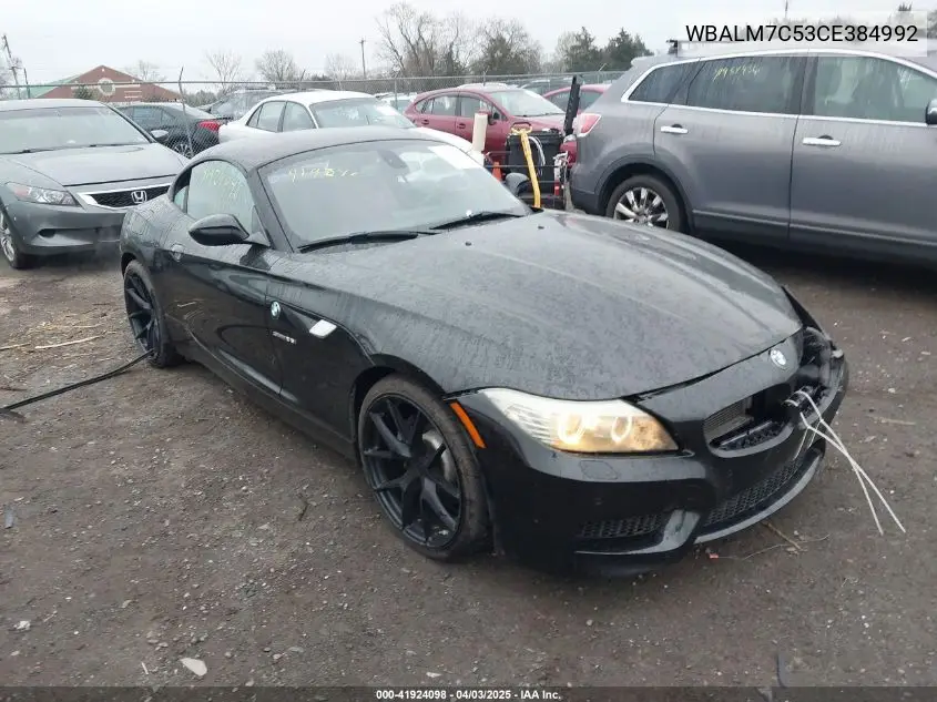 2012 BMW Z4 Sdrive35I VIN: WBALM7C53CE384992 Lot: 41924098