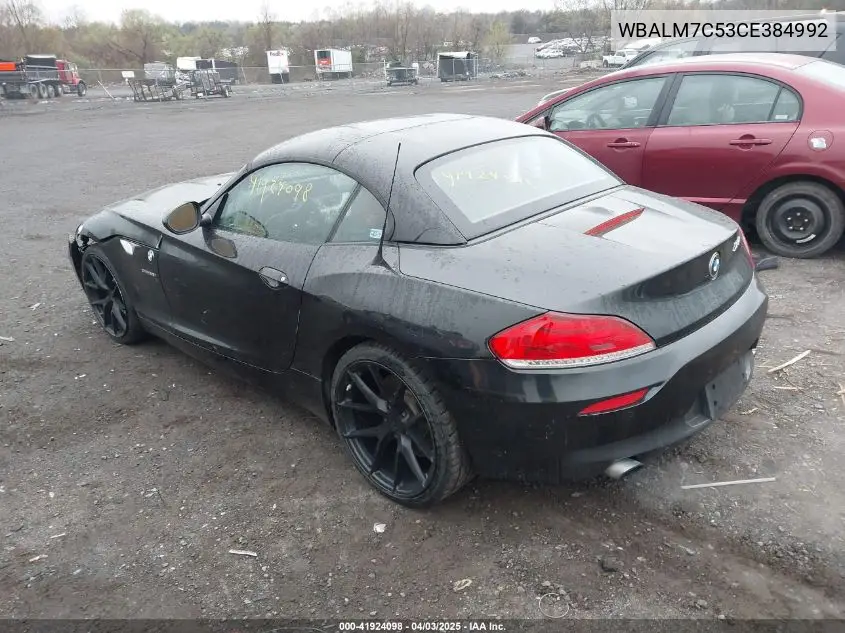2012 BMW Z4 Sdrive35I VIN: WBALM7C53CE384992 Lot: 41924098