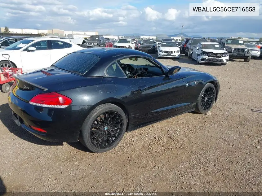 2012 BMW Z4 Sdrive28I VIN: WBALL5C56CE716558 Lot: 42065347