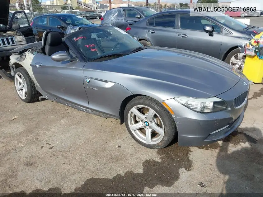 2012 BMW Z4 Sdrive28I VIN: WBALL5C50CE716863 Lot: 42586741