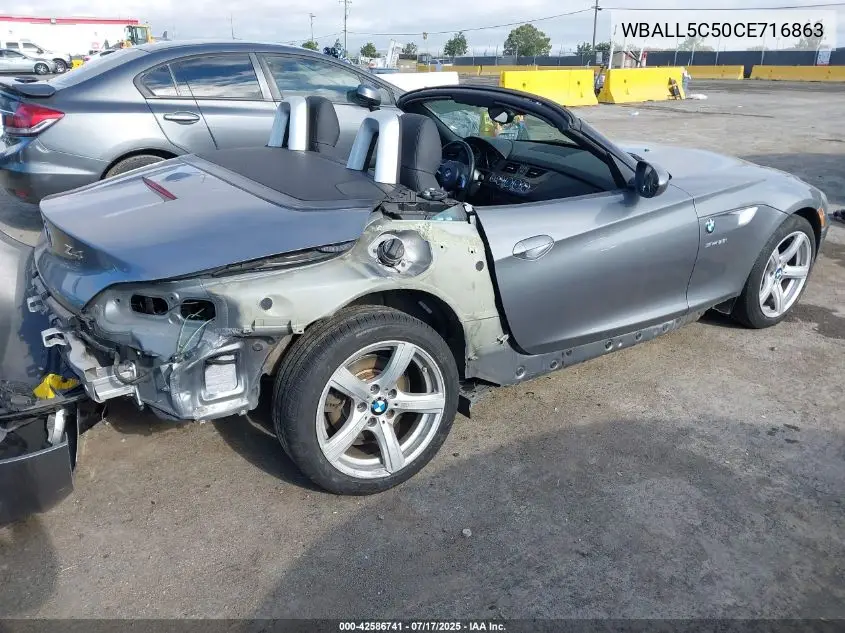 2012 BMW Z4 Sdrive28I VIN: WBALL5C50CE716863 Lot: 42586741