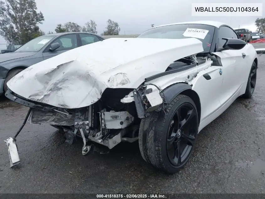 2013 BMW Z4 Sdrive28I VIN: WBALL5C50DJ104364 Lot: 41518375