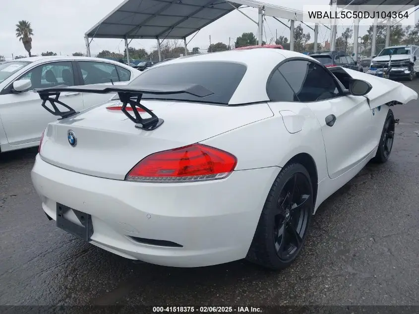 2013 BMW Z4 Sdrive28I VIN: WBALL5C50DJ104364 Lot: 41518375
