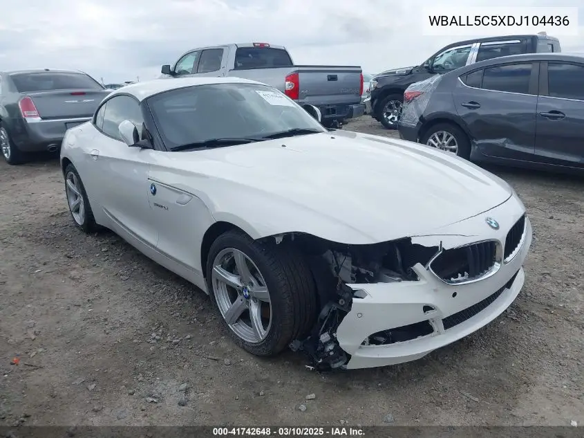 2013 BMW Z4 Sdrive28I VIN: WBALL5C5XDJ104436 Lot: 41742648