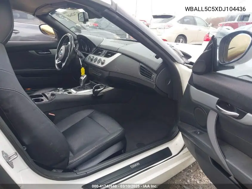 2013 BMW Z4 Sdrive28I VIN: WBALL5C5XDJ104436 Lot: 41742648