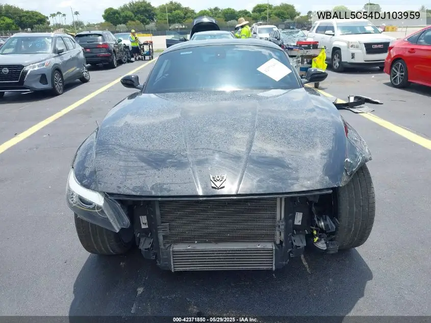 2013 BMW Z4 Sdrive28I VIN: WBALL5C54DJ103959 Lot: 42371850