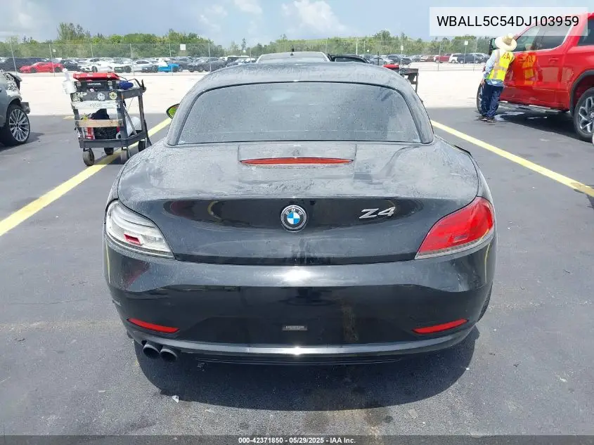 2013 BMW Z4 Sdrive28I VIN: WBALL5C54DJ103959 Lot: 42371850
