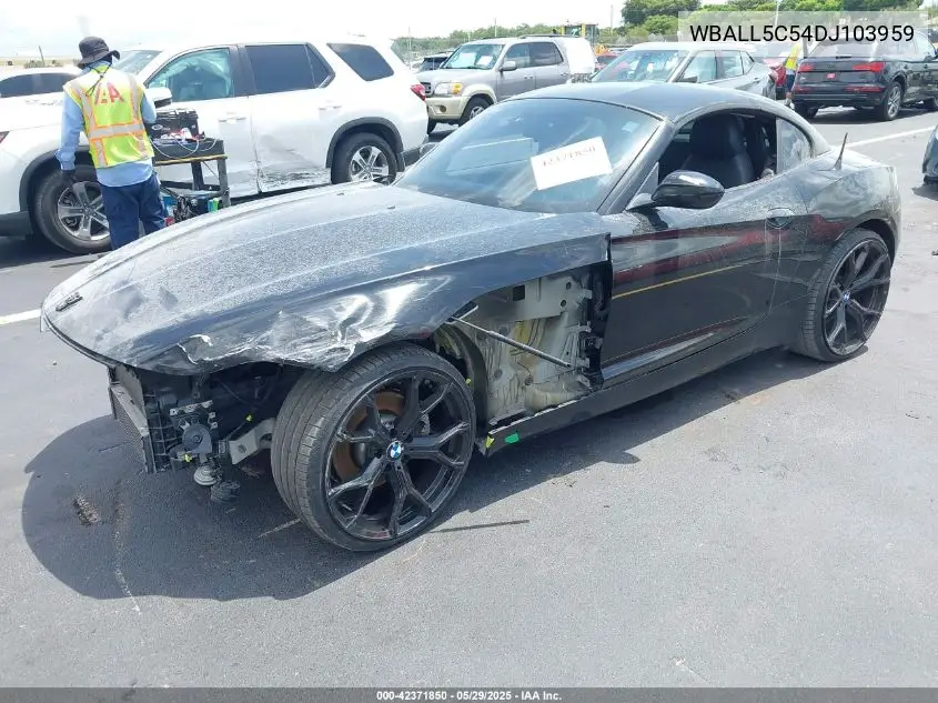 2013 BMW Z4 Sdrive28I VIN: WBALL5C54DJ103959 Lot: 42371850