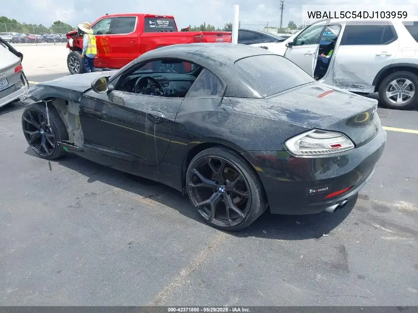 2013 BMW Z4 Sdrive28I VIN: WBALL5C54DJ103959 Lot: 42371850