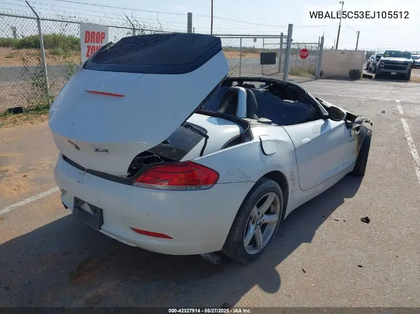 2014 BMW Z4 Sdrive28I VIN: WBALL5C53EJ105512 Lot: 42327914