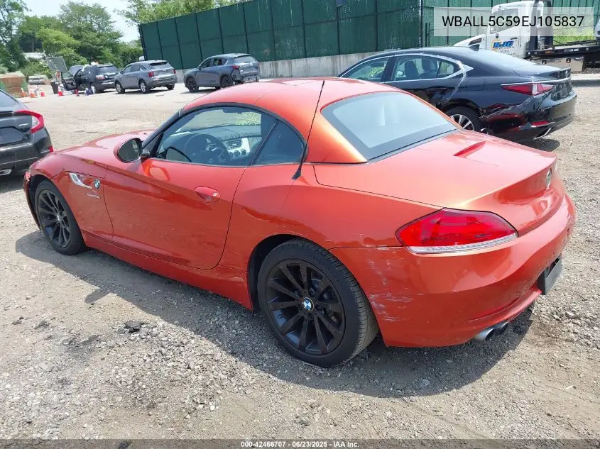2014 BMW Z4 Sdrive28I VIN: WBALL5C59EJ105837 Lot: 42466707