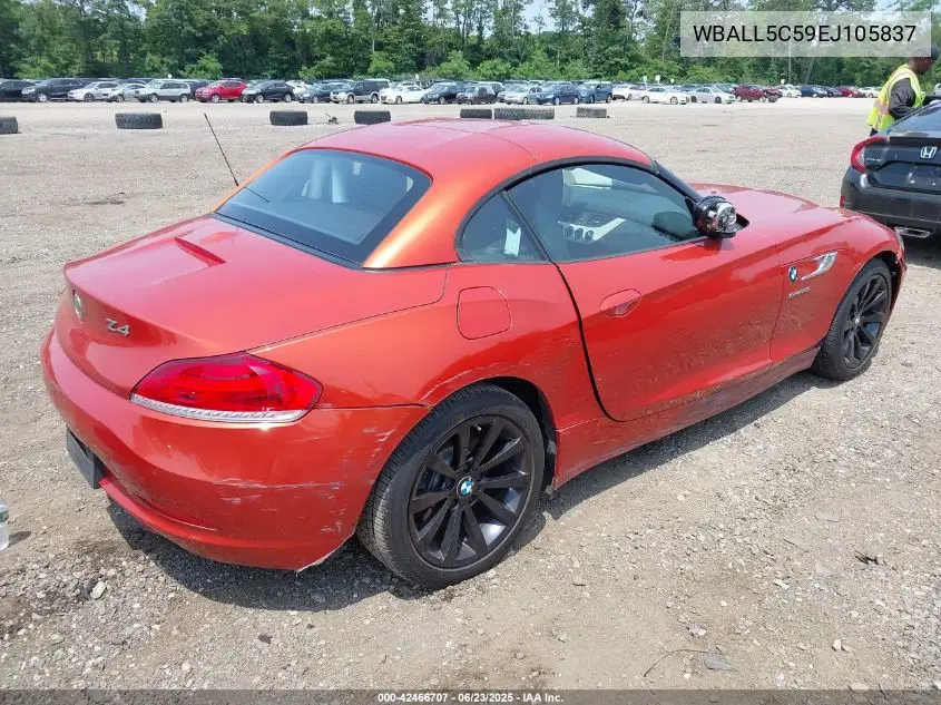 2014 BMW Z4 Sdrive28I VIN: WBALL5C59EJ105837 Lot: 42466707