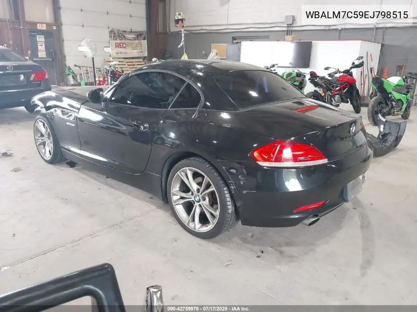 2014 BMW Z4 Sdrive35I VIN: WBALM7C59EJ798515 Lot: 42759976