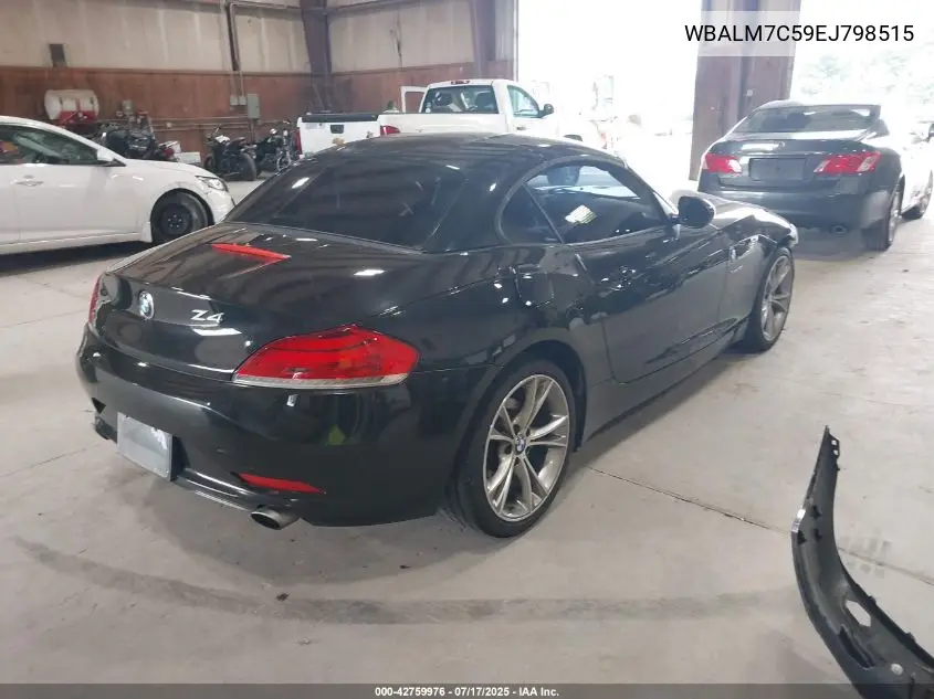 2014 BMW Z4 Sdrive35I VIN: WBALM7C59EJ798515 Lot: 42759976