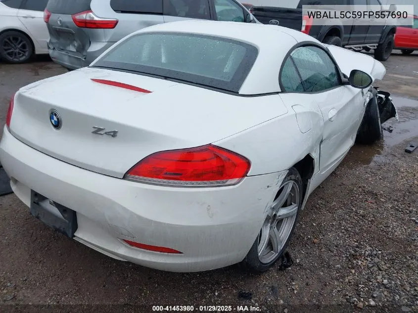 2015 BMW Z4 Sdrive28I VIN: WBALL5C59FP557690 Lot: 41453980