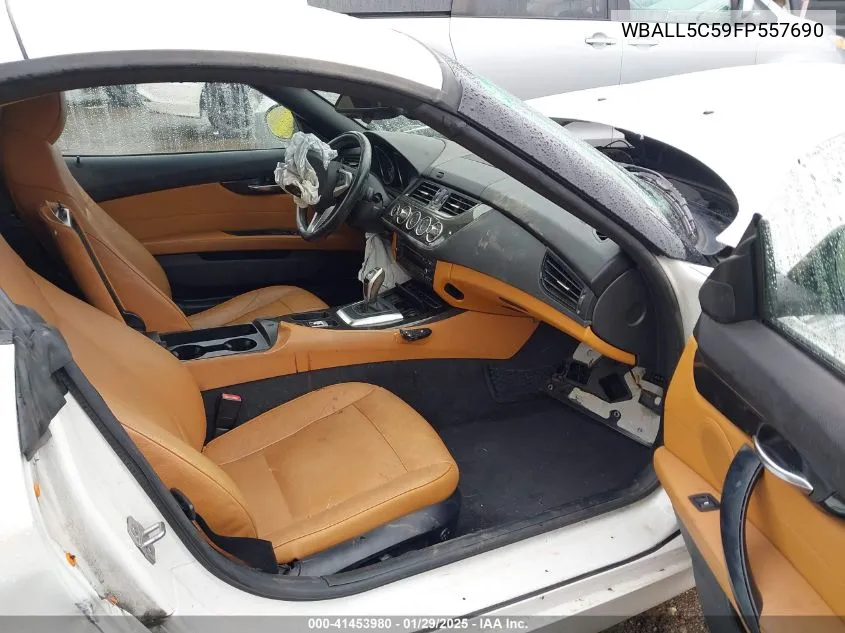 2015 BMW Z4 Sdrive28I VIN: WBALL5C59FP557690 Lot: 41453980