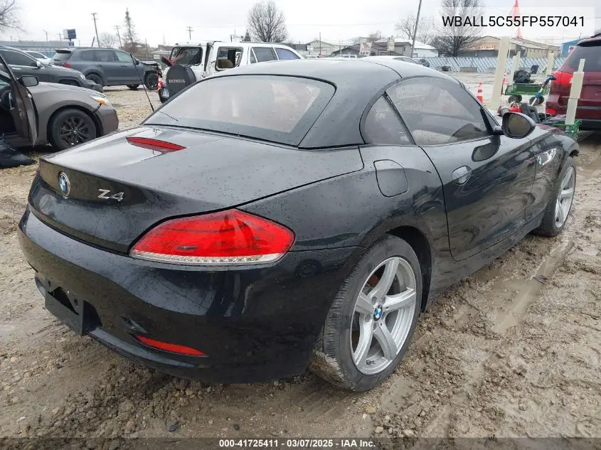 2015 BMW Z4 Sdrive28I VIN: WBALL5C55FP557041 Lot: 41725411
