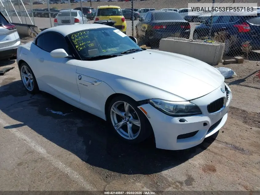 2015 BMW Z4 Sdrive28I VIN: WBALL5C53FP557183 Lot: 42145557