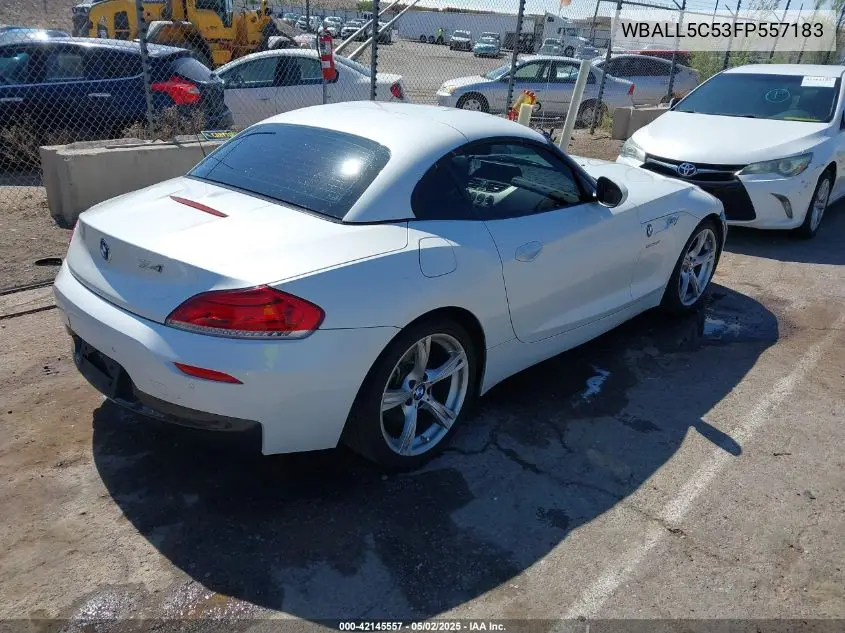2015 BMW Z4 Sdrive28I VIN: WBALL5C53FP557183 Lot: 42145557