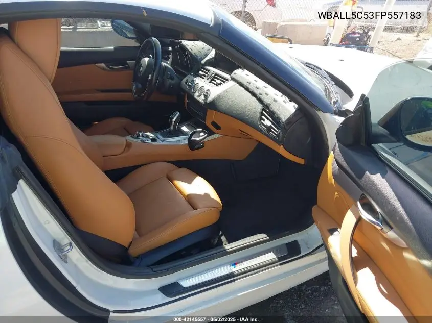 2015 BMW Z4 Sdrive28I VIN: WBALL5C53FP557183 Lot: 42145557