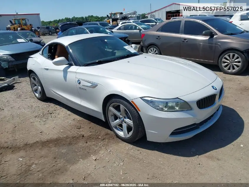2015 BMW Z4 Sdrive28I VIN: WBALL5C57FP557025 Lot: 42567182
