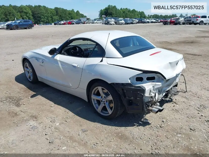 2015 BMW Z4 Sdrive28I VIN: WBALL5C57FP557025 Lot: 42567182