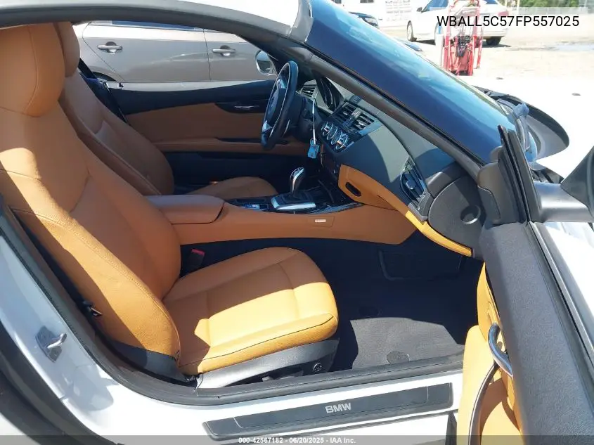 2015 BMW Z4 Sdrive28I VIN: WBALL5C57FP557025 Lot: 42567182