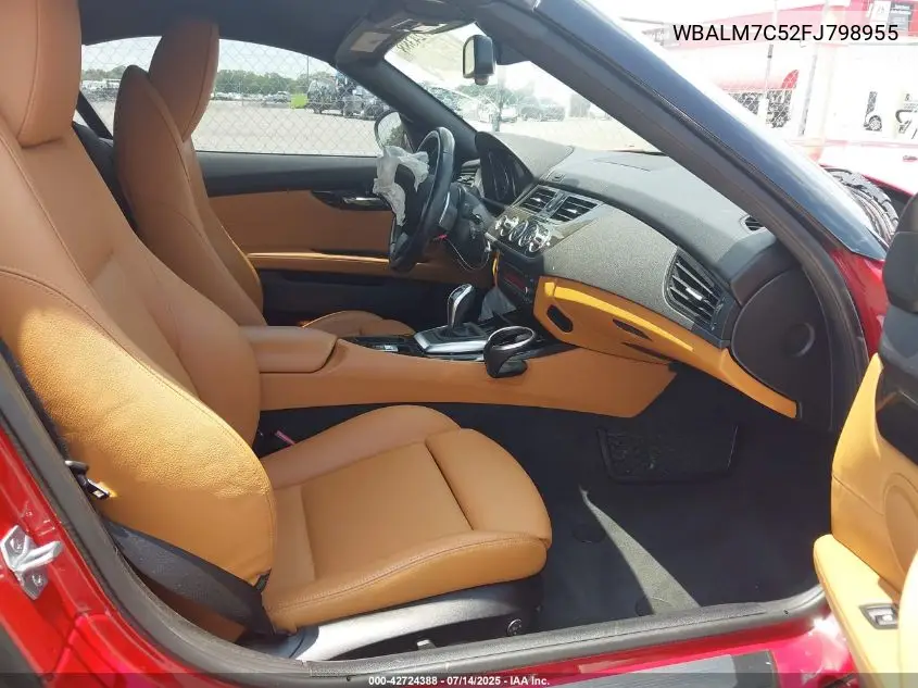 2015 BMW Z4 Sdrive35I VIN: WBALM7C52FJ798955 Lot: 42724388