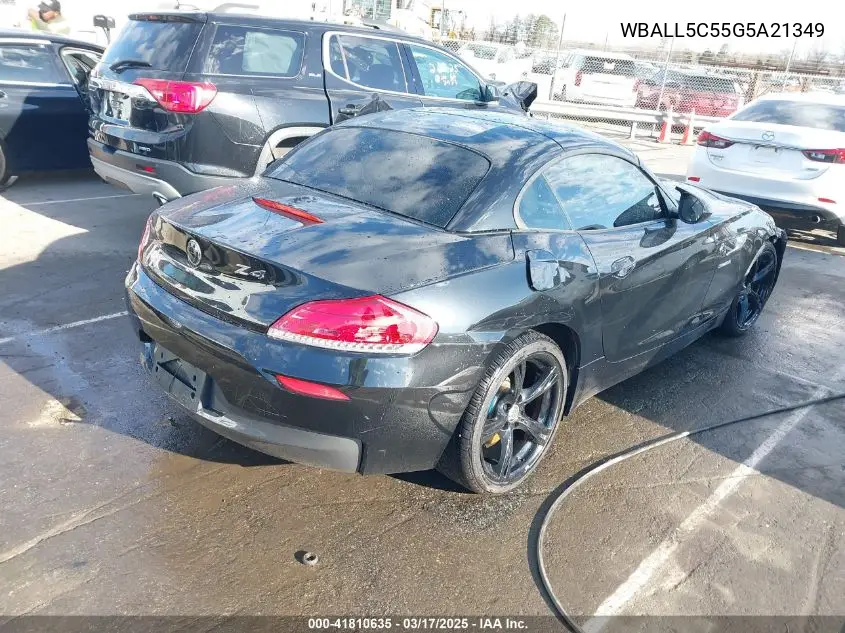 2016 BMW Z4 Sdrive28I VIN: WBALL5C55G5A21349 Lot: 41810635