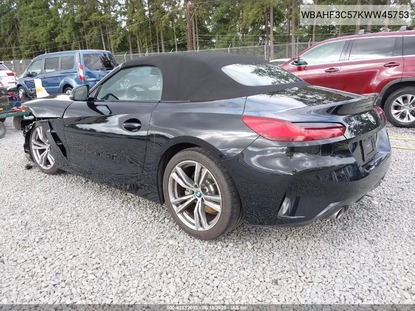 2019 BMW Z4 Sdrive30I VIN: WBAHF3C57KWW45753 Lot: 42532693