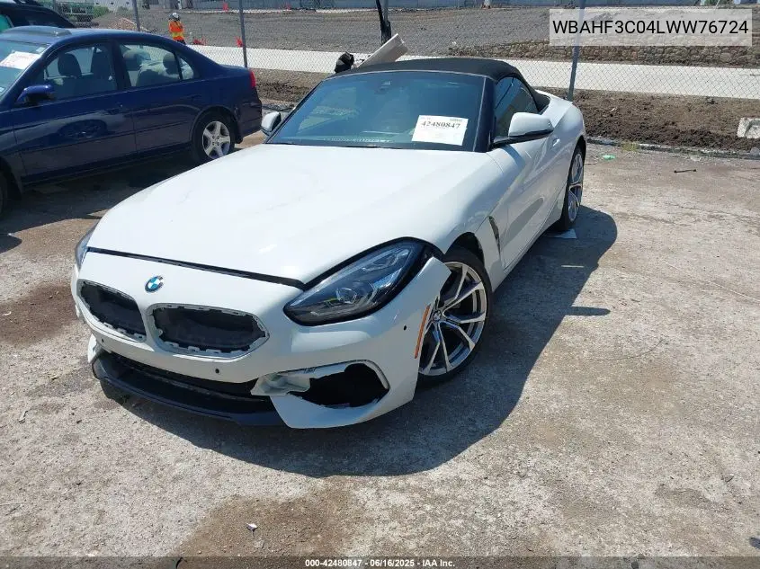2020 BMW Z4 Sdrive30I VIN: WBAHF3C04LWW76724 Lot: 42480847