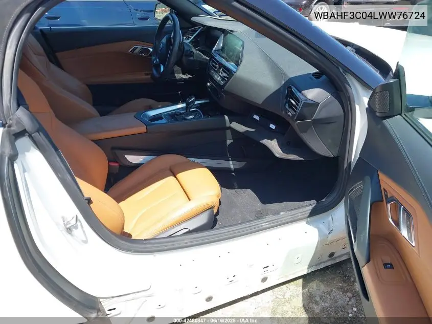 2020 BMW Z4 Sdrive30I VIN: WBAHF3C04LWW76724 Lot: 42480847