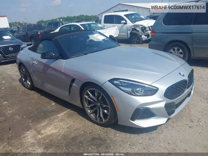 2021 BMW Z4 M40I VIN: WBAHF9C00MWX17614 Lot: 42277354