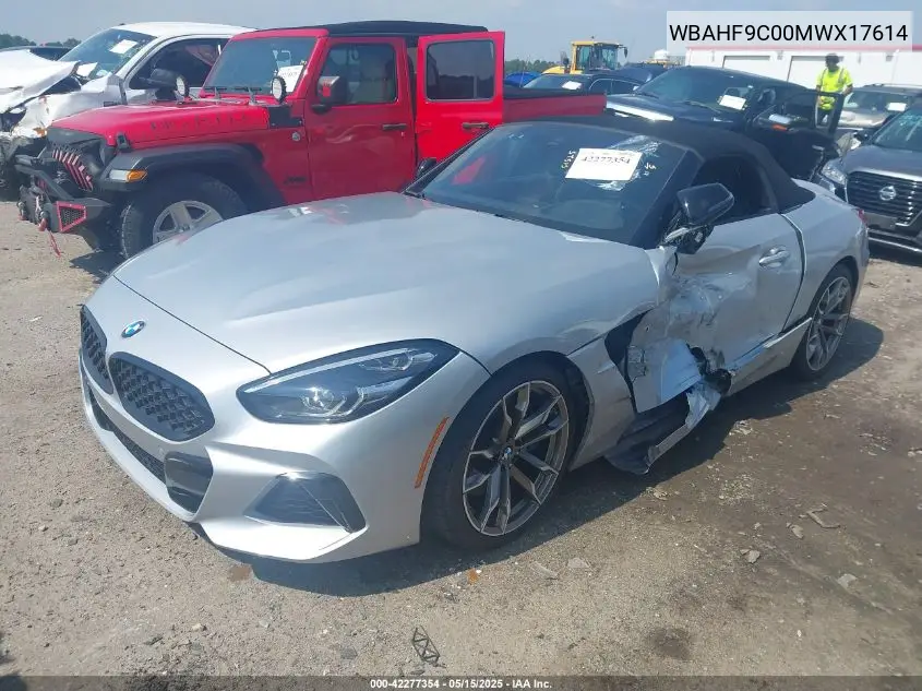 2021 BMW Z4 M40I VIN: WBAHF9C00MWX17614 Lot: 42277354