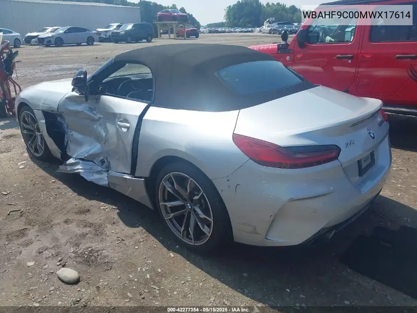 2021 BMW Z4 M40I VIN: WBAHF9C00MWX17614 Lot: 42277354