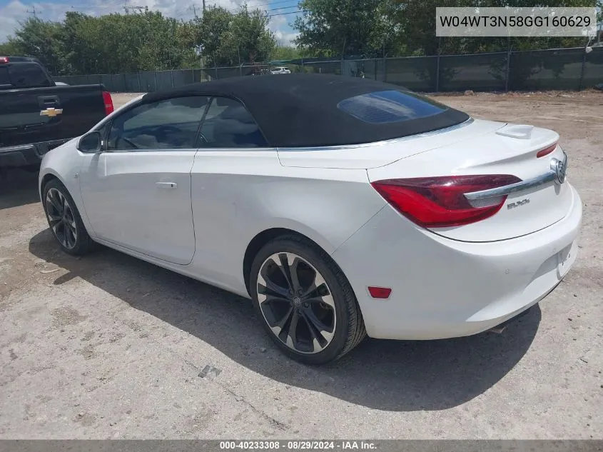 2016 Buick Cascada Premium VIN: W04WT3N58GG160629 Lot: 40233308