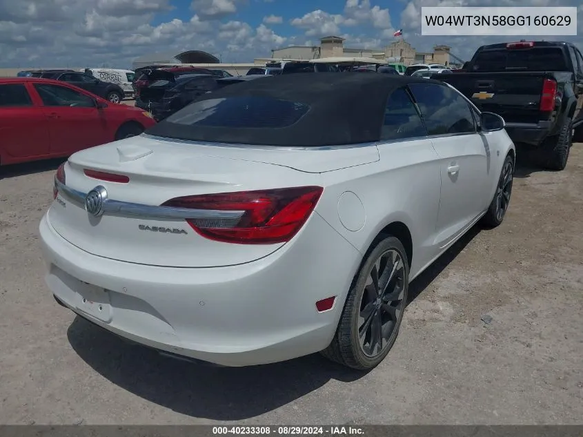 2016 Buick Cascada Premium VIN: W04WT3N58GG160629 Lot: 40233308