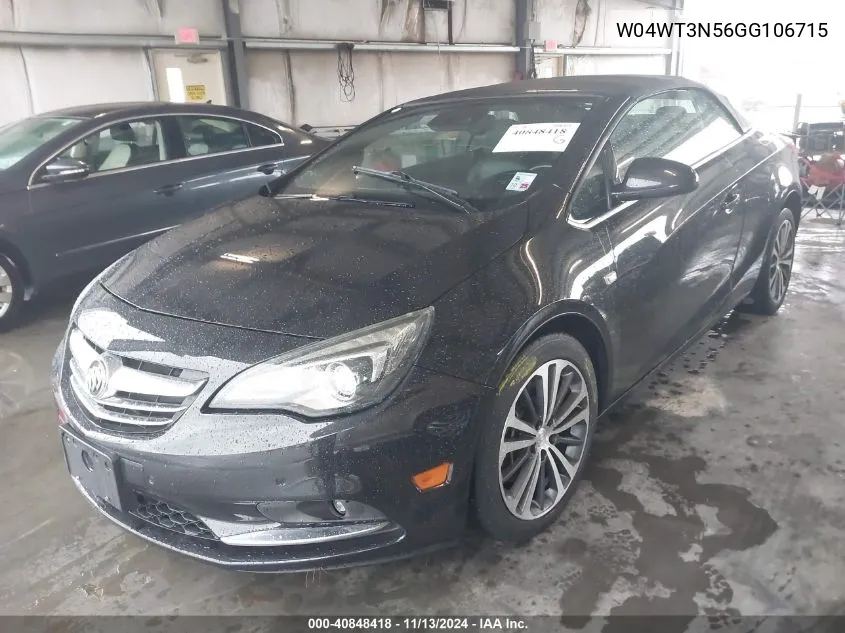 2016 Buick Cascada Premium VIN: W04WT3N56GG106715 Lot: 40848418