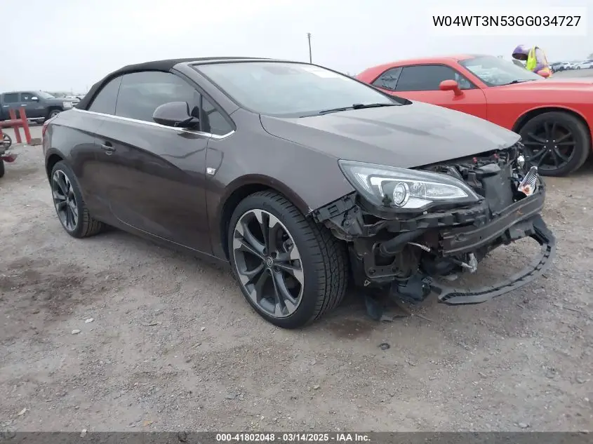 2016 Buick Cascada Premium VIN: W04WT3N53GG034727 Lot: 41802048