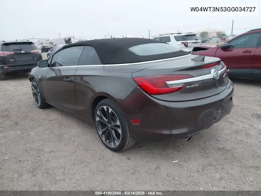 2016 Buick Cascada Premium VIN: W04WT3N53GG034727 Lot: 41802048