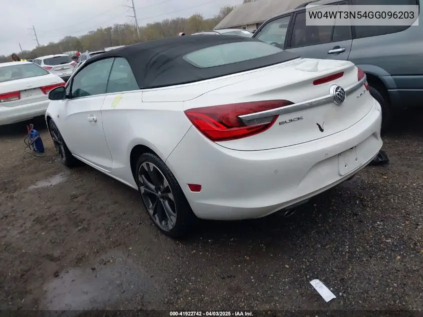 2016 Buick Cascada Premium VIN: W04WT3N54GG096203 Lot: 41922742