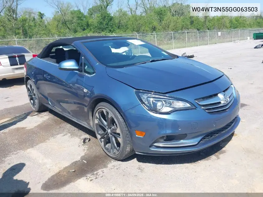 2016 Buick Cascada Premium VIN: W04WT3N55GG063503 Lot: 41988771