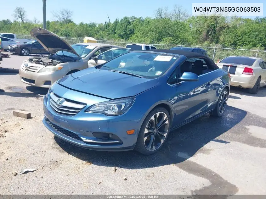 2016 Buick Cascada Premium VIN: W04WT3N55GG063503 Lot: 41988771