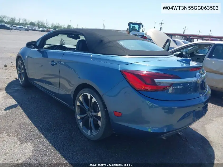2016 Buick Cascada Premium VIN: W04WT3N55GG063503 Lot: 41988771