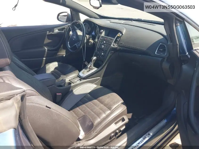 2016 Buick Cascada Premium VIN: W04WT3N55GG063503 Lot: 41988771