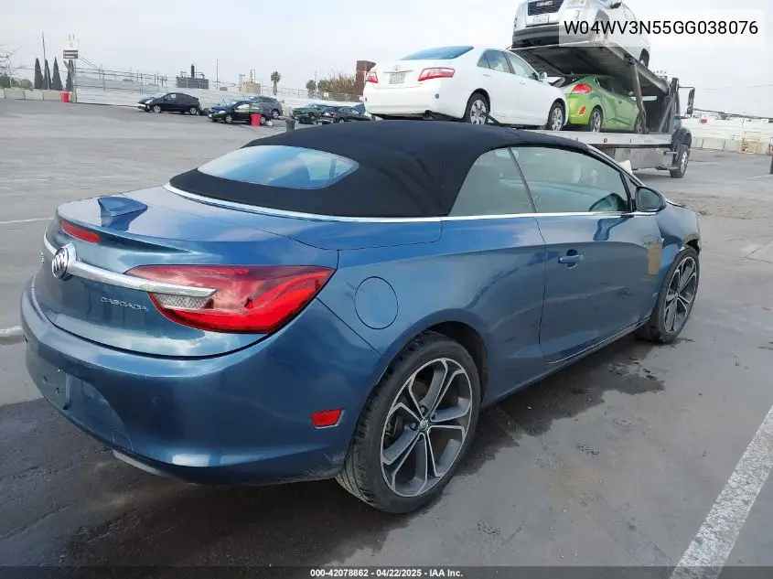 2016 Buick Cascada VIN: W04WV3N55GG038076 Lot: 42078862