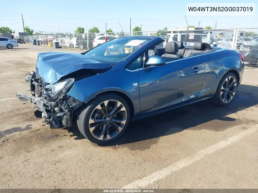 2016 Buick Cascada Premium VIN: W04WT3N52GG037019 Lot: 42181815