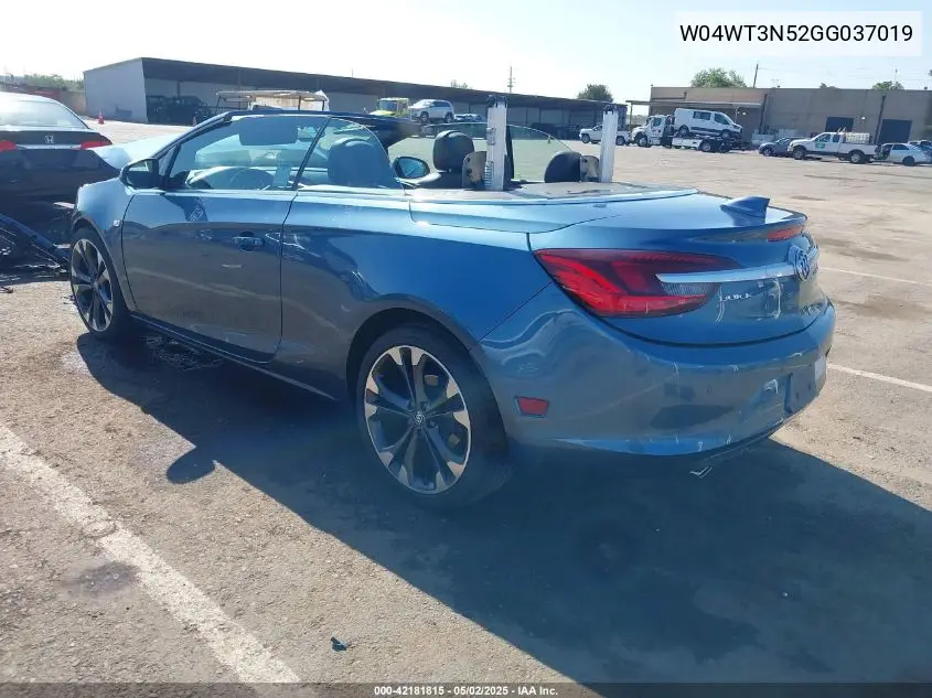 2016 Buick Cascada Premium VIN: W04WT3N52GG037019 Lot: 42181815